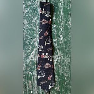 Hand made music themed tie